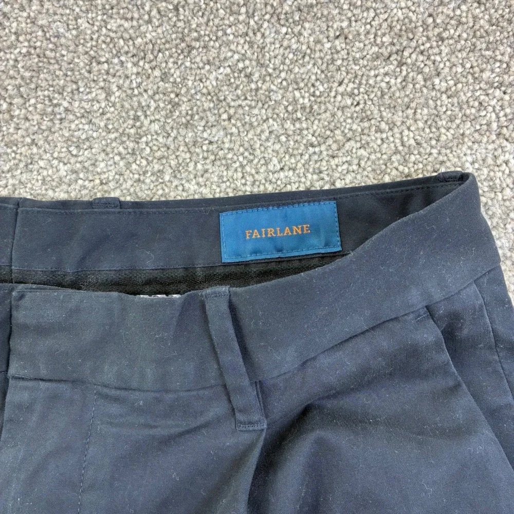 Fairlane‎ Mens 32x30 Navy Pleated Flat Front Dress Pants Athletic Casual Career
